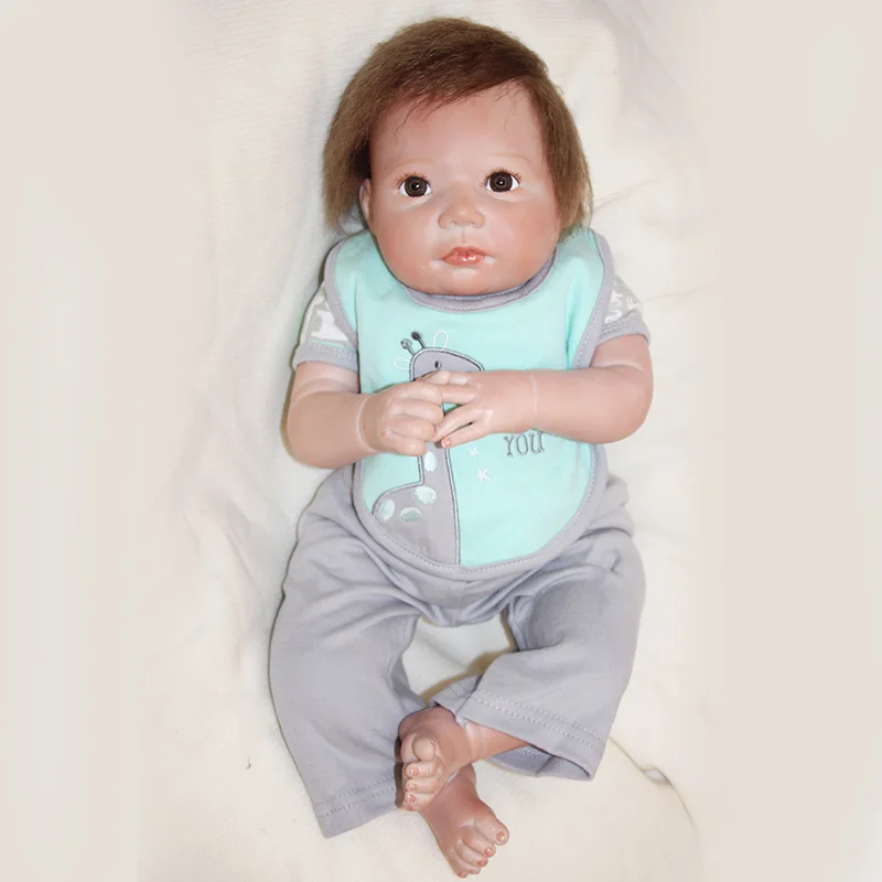 

Silicone Doll Bebe Reborn Boneca 20 Inch Newborn Lifelike Baby Reborn Child Bedtime Early Education Toys YDK-67R1 Brinquedos Toy