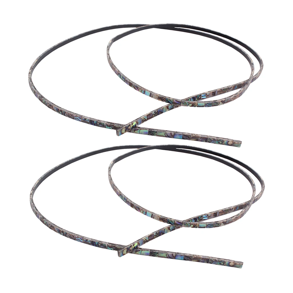 

2Pcs Abalone Binding Inlay Strips Material for Guitar Mandolin Ukulele Maker Fretboard