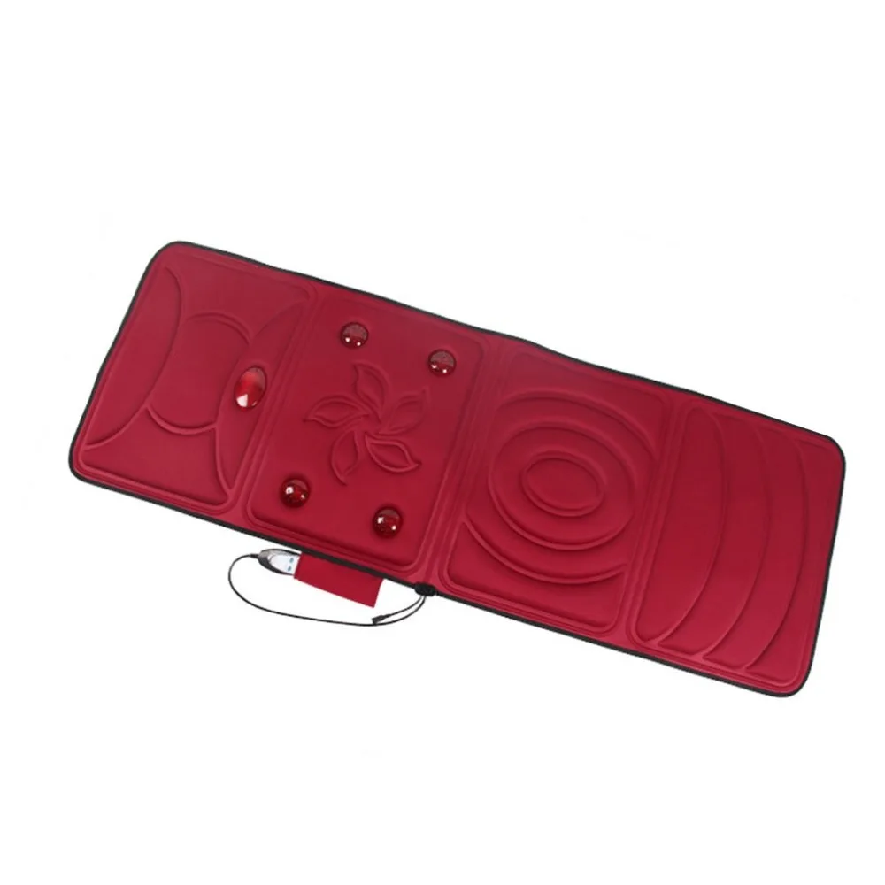 Electric Full Body Massager Pad Mattress Heating Vibrating Back Neck