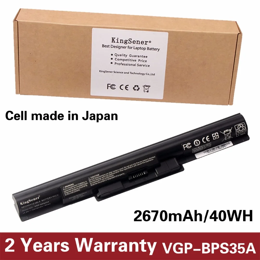 KingSener Japanese Cell VGP BPS35A Battery For SONY Vaio Fit 14E 15E