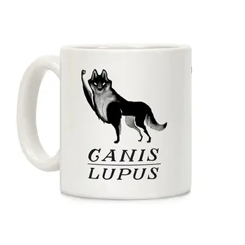 

Canis Lupus White 11 Ounce Ceramic Coffee Mug