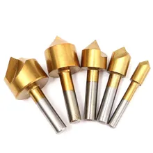 90 degree single-edged titanium chamfering five-piece open-hole woodworking other milling cutter countersink chamfering knife