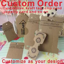 Настроить gament тегов и крафт-бумаги и крафт-ювелирные изделия карты