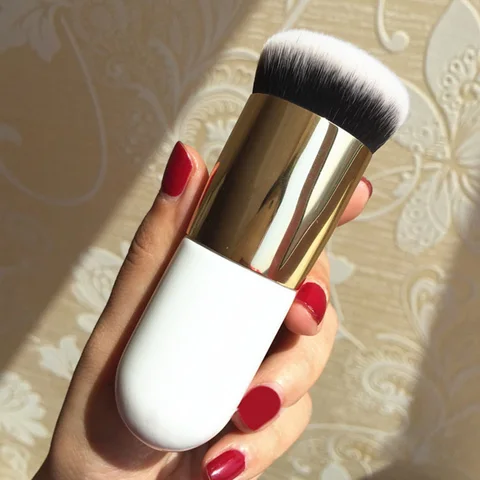 Chubby Pier Foundation Brush Flat Cream Makeup Brushes Professional Cosmetic Make-up Brush