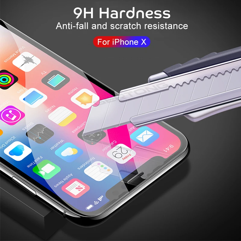  Volle Abdeckung Weiche Gehärtetem Glas Für iPhone XS Max XR X 7 Plus 8 6 S 6 Plus Screen Protector 