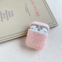 Чехол для AirPods, роскошный мягкий силиконовый чехол из ТПУ с рисунком раковины, чехол для наушников s для Apple Airpods 2, чехол Funda Girl