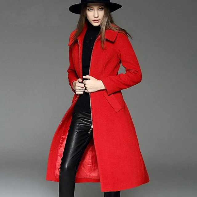 sexy wool coats Sexy tiny girl