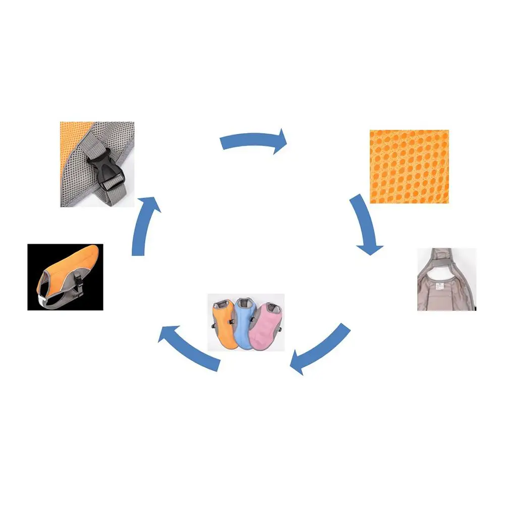 Летний охлаждающий жилет для домашних животных, защита от теплового удара, куртка-холодильник для собак, для прогулок на открытом воздухе, для бега, охлаждающая Одежда для собак