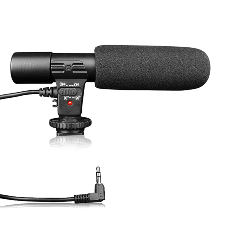 

MIC-01 Stereo Camcorder Microphone for Nikon Canon DSLR Camera Computer Mobile Phone PC Microphone for Xiaomi 8 iphone X Samsung