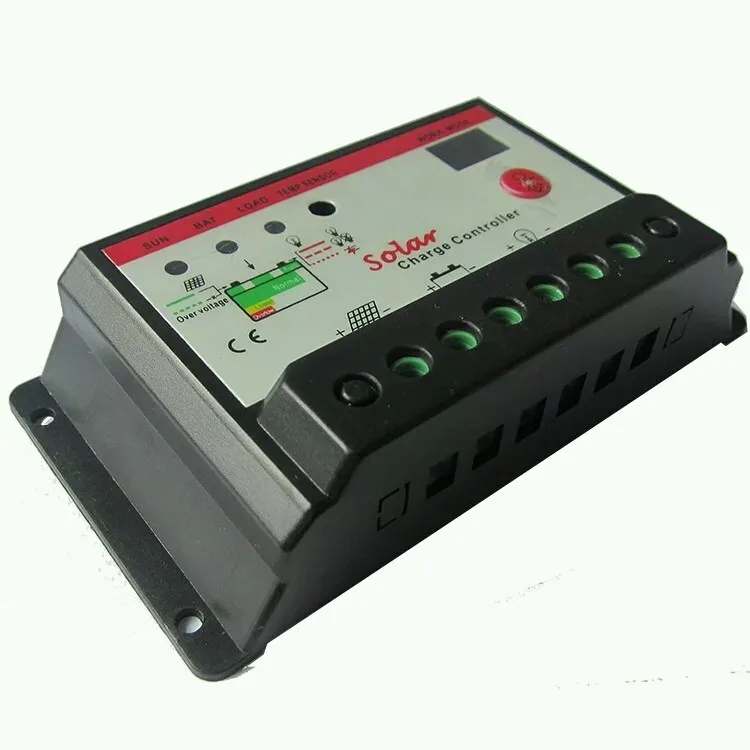 

Solar system controller 10A 12V/24V double digital tube display solar regulator for solar panel system use battery controller