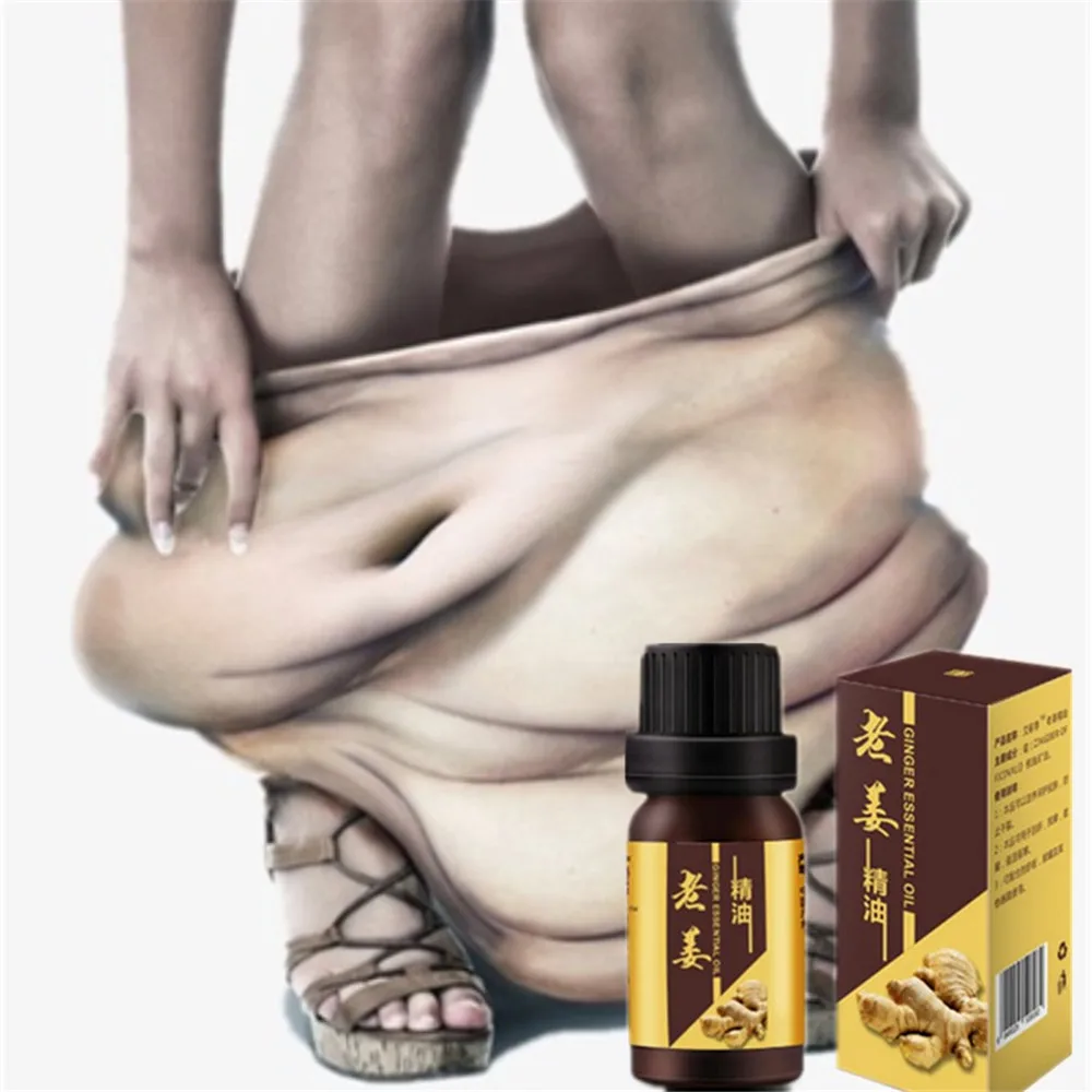 1 бутылка китайская формула жиросжигатель Эфирное масло имбиря Детокс тело целлюлит, снижение веса Сжигание жира для похудения лица