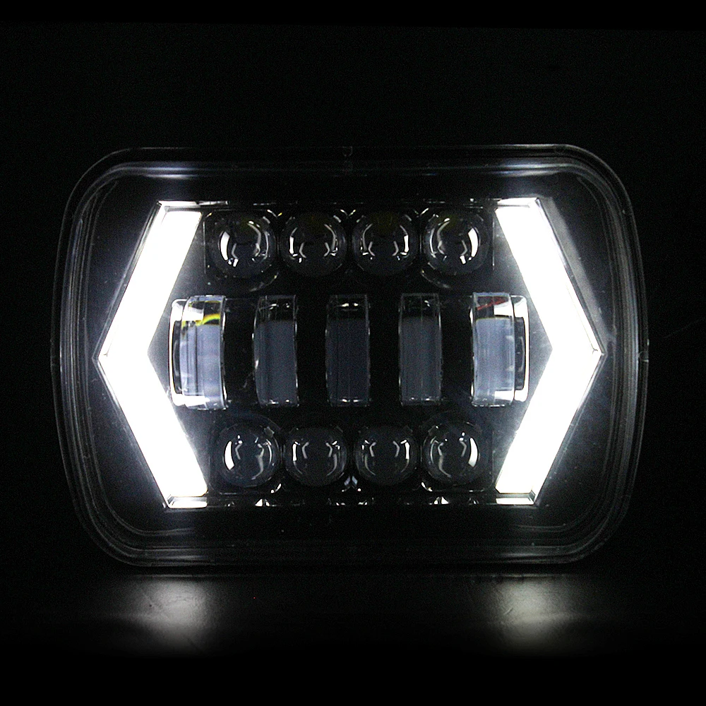 

5x7" Inch Rectangular Headlight LED 6X7" Truck 4x4 Off Road Headlamp For Jeep Wrangler YJ Cherokee XJ MJ DRL led Square Headlamp