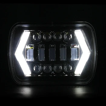 

5x7" Inch Rectangular Headlight LED 6X7" Truck 4x4 Off Road Headlamp For Jeep Wrangler YJ Cherokee XJ MJ led Square Headlamp