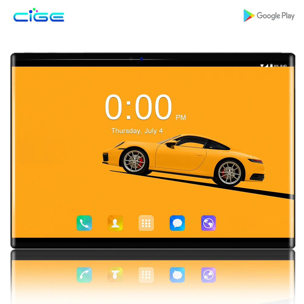  CIGE N9 IPS Gaming PC 2.5D Glasses Tempered phone Tablets 10.1 inch Android 8.0 1280x800 64GB ROM T