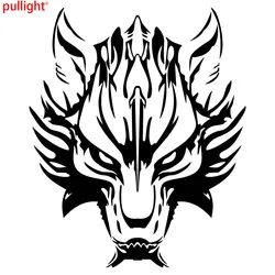 25*29.6CM Car Motorcycle Decal Vinyl Graphics Fashion Wolf Head Car Styling Car Stickers Cover