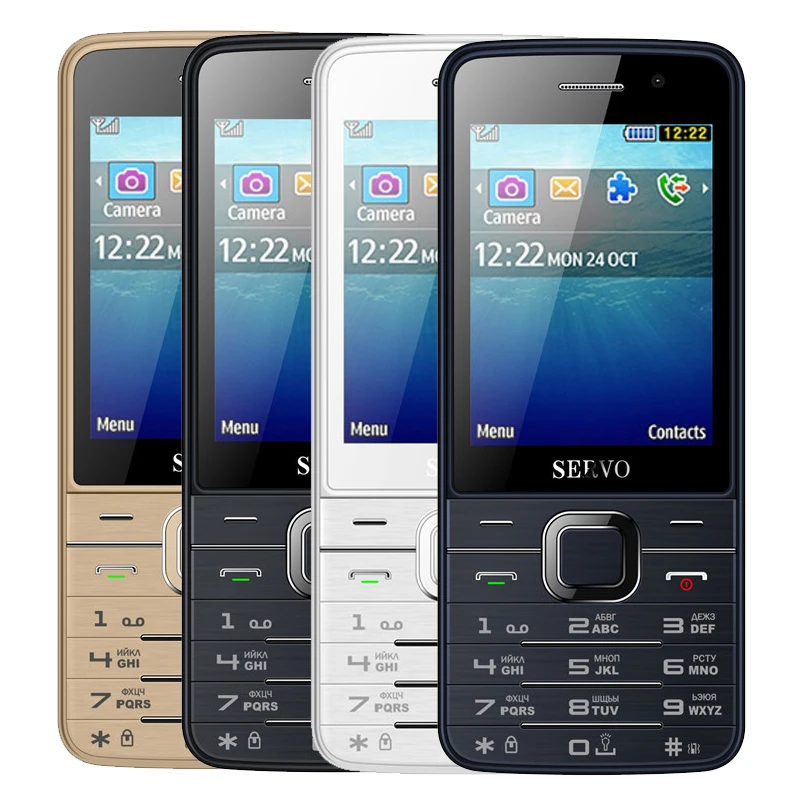 Горячая Распродажа оригинальный Servo V9500 Quad SIM карты 2 8 дюймов HD мобильный телефон