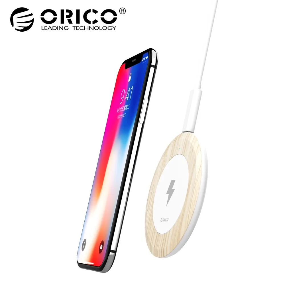 

ORICO Wireless Charger for iphone X/8/8 Plus Fast Wireless Charging 7.5W Charger Adapter for Samsung/S6/S7/S8/S8