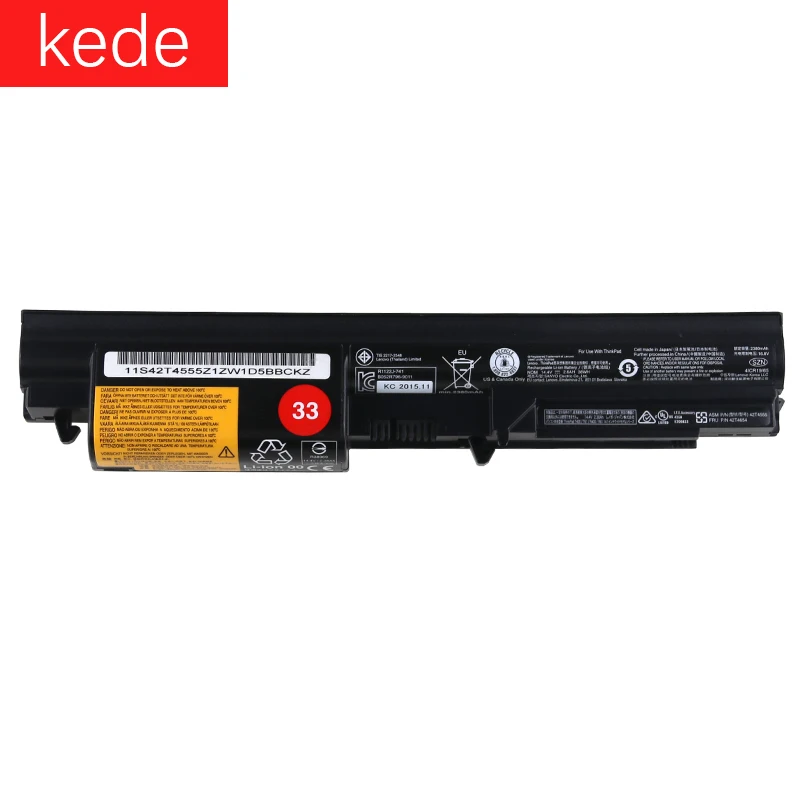 Kede Аккумулятор для ноутбука Lenovo ThinkPad T400 R400 R500 R61 R61I 4-ядерный портативный стиль |