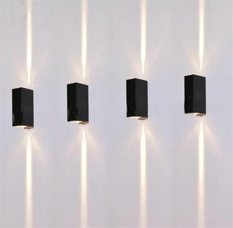 6W Outdoor Led Wall Lamps Square Waterproof sconce Up down lighting 6W LED Wall Light AC90 260V 6W Outdoor Led Wall Lamps Square Waterproof sconce Up down lighting 6W LED Wall Light AC90 260V