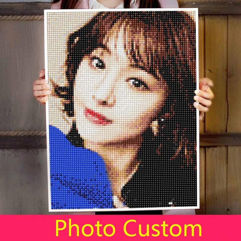 

Photo Custom Diamond Painting Cross Stitch Picture of Rhinestone DIY Diamond Mosaic Diamond Embroidery Sale
