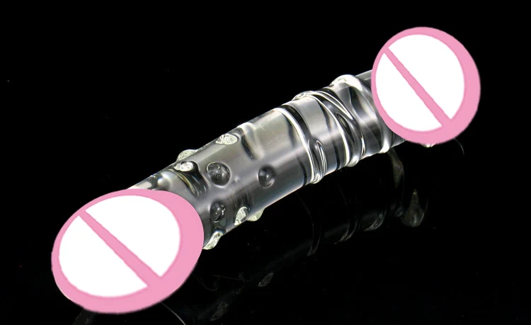 23cm Realistic Thick Crystal Dildo Glass Dildos Crystal Penis Anal Toys Adult Transparent Female Sex Products woman butt plug