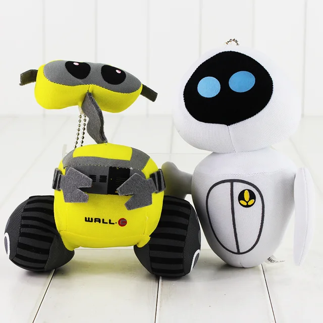17cm 2 Styles Wall E Plush Toy Wall E EVA EVE Stuffed Robot Dolls for