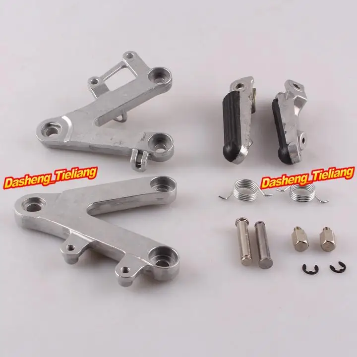 Aluminum Alloy Passenger Rear Foot Pegs Footrest Brackets for Honda CBR400 90 97 NC29 font b