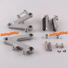 Aleación de aluminio Trasero de Pasajeros Estriberas Reposapiés Soportes para Honda CBR400 NC29 90-97, motocicleta piezas de Repuesto Accesorios