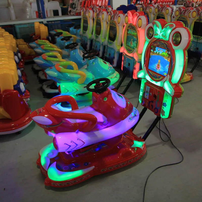 Coin operated children ride electric swing happy yacht games equipment simulator kids amusement arcade game boat machines