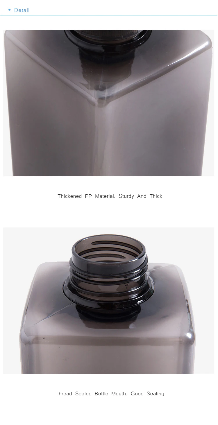 XZJJA 600 мл большой ёмкость прозрачный дозаторы жидкого мыла насос душ Шампунь бутылка дома резервуар для геля-антисептика
