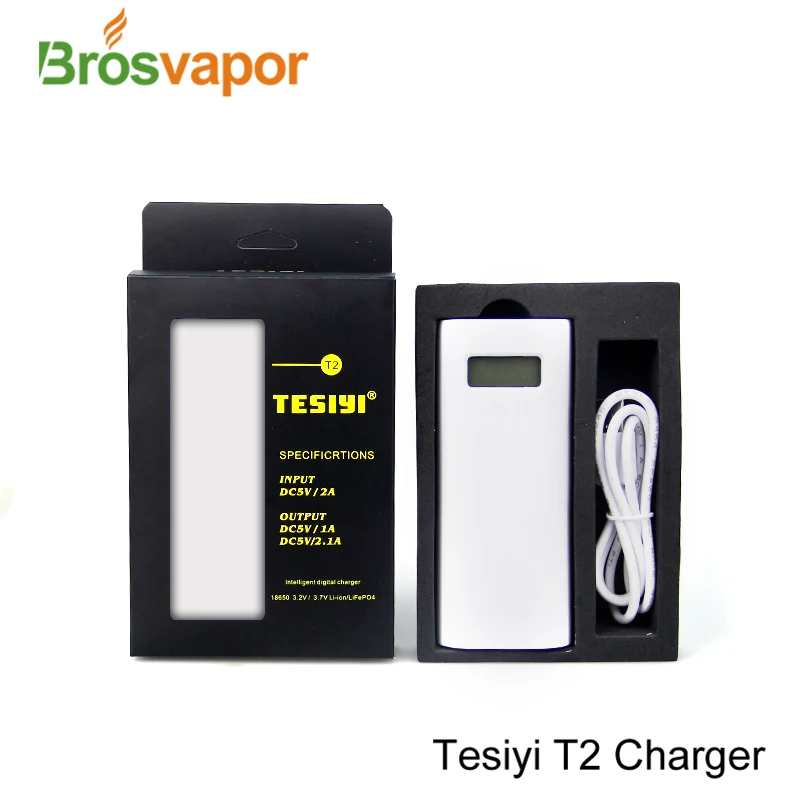 5 шт./лот tesiyi T2 Зарядное устройство для 18650 батарея может быть как power bank зарядное устройство TESIYI power bank T2 Смарт Цифровое зарядное устройство