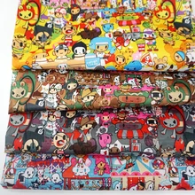 145*90 см милые Мультяшные животные водонепроницаемая ткань Оксфорд для лоскутов ПВХ DIY швейная скатерть сумка плащ