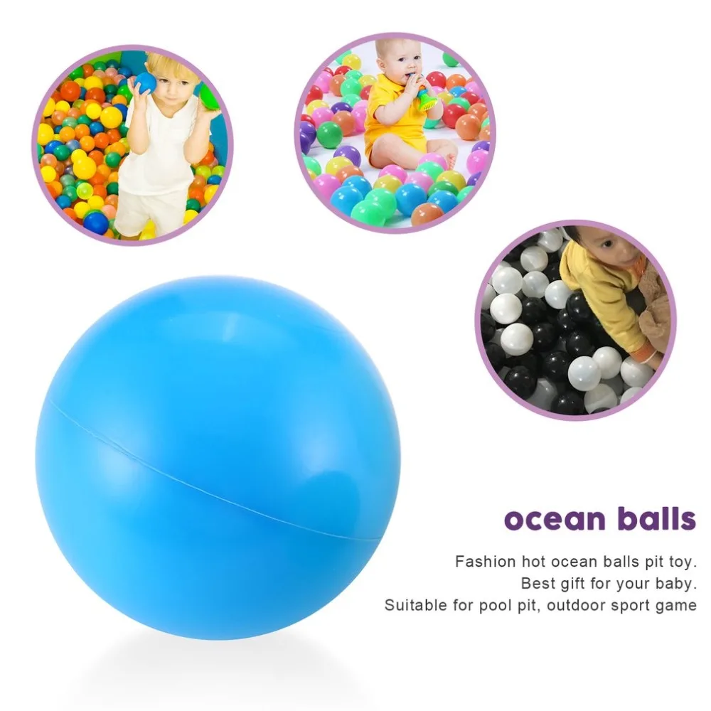 Экологически чистый красочный мягкий водный бассейн океан волна мяч ямы детские забавные игрушки стресс воздушный шар Дети на открытом воздухе Забавный Спорт диаметр 7 см 50 шт