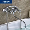 LEDEME Classic Bath Bathtub Faucets Long Trunk Bathroom Bathtub Mixer Hot And Cold Water Dual Control Shower Faucet ► Photo 1/6