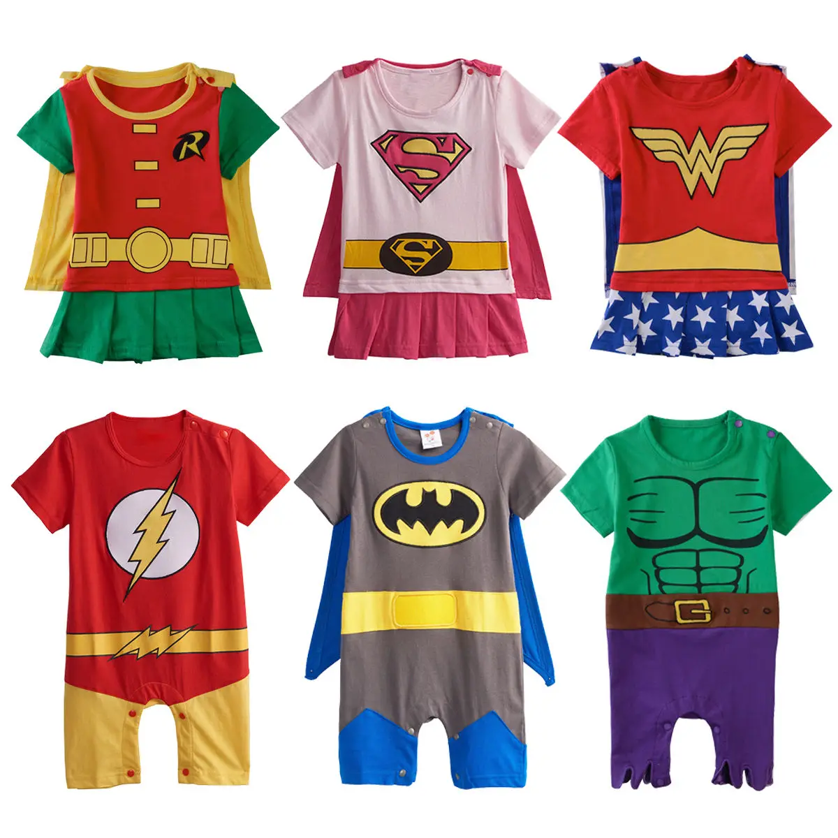 Baby Boys Girls Superhero Romper Infant Costume Funny Jumpsuit Toddler