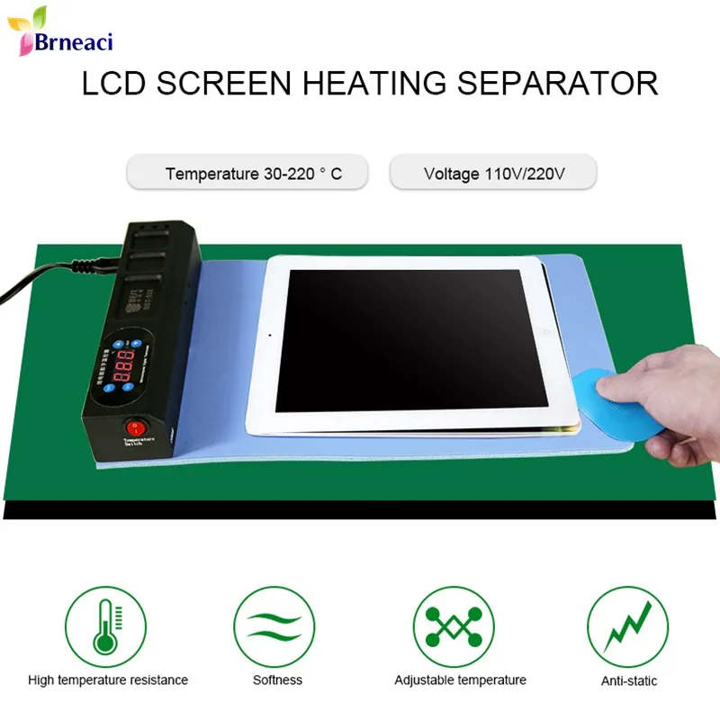

BST LCD screen heating separator Mobile phone screen repair for iPhone iPad middle frame Separate layered storage antistatic mat