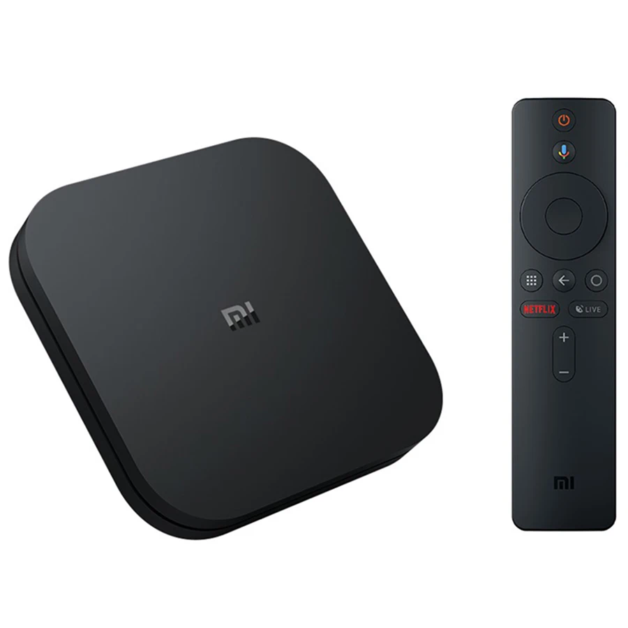 Глобальная версия оригинальная Xiaomi mi коробка S Smart tv Box 4 Android 8,1 4K четырехъядерный процессор 2 ГБ 8 ГБ HD mi 2,4G 5,8G WiFi Bluetooth 4,2 ТВ приставка