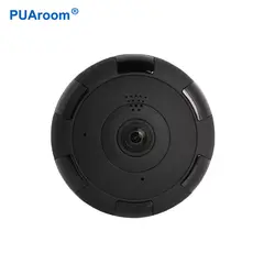 PUAroom 360 панорамная камера видеонаблюдения рыбий глаз 1080 P VR IP камера для домашней безопасности