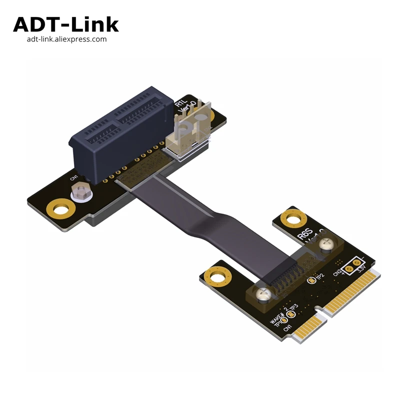 Mini PCIe MPCIe WiFi wireless network card interface extension cable to ...