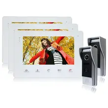 Homefong 7 Pulgadas Visión Nocturna de Vídeo Teléfono de Puerta de Intercomunicación Timbre de Portero Automático Sistema de Color de TFT LCD Monitor de la Cámara Al Aire Libre