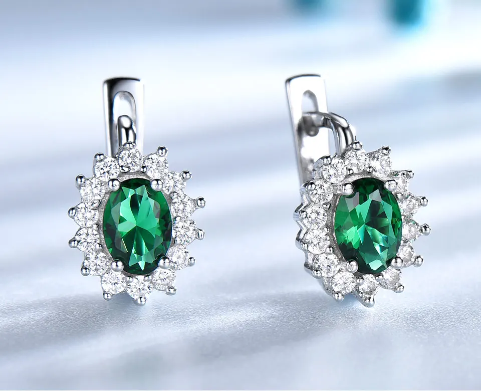 UMCHO-Emerald-925-sterling-silver-clip-earrings-for-women-EUJ074E-1-PC_02