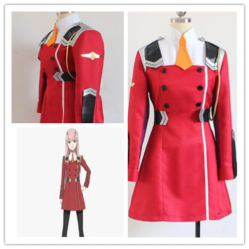 

Anime DARLING in the FRANXX 02 Cosplay Costume Zero Two Dress Costume