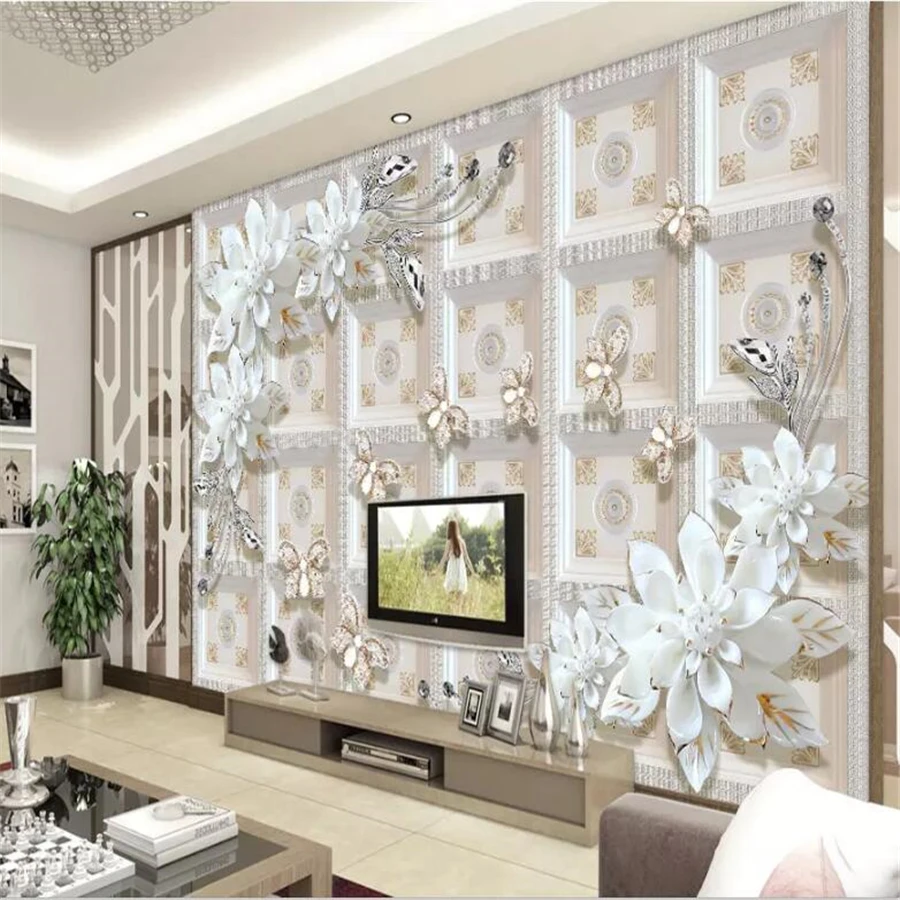 Пользовательские обои beibehang 3d фотообои стерео цветок современный