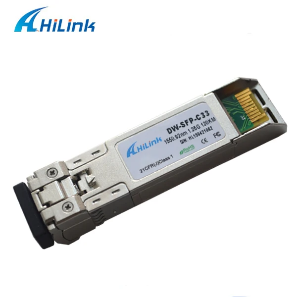 DWDM SFP Optic Transceiver Module Duplex LC Connector 1000M 1.25G DWDM