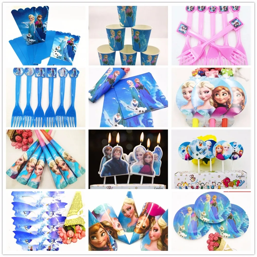 

Disney Frozen Princess Anna Elsa Party Supplies Paper Napkin Birthday Party Decoration And Party Supplies Disposable Tableware