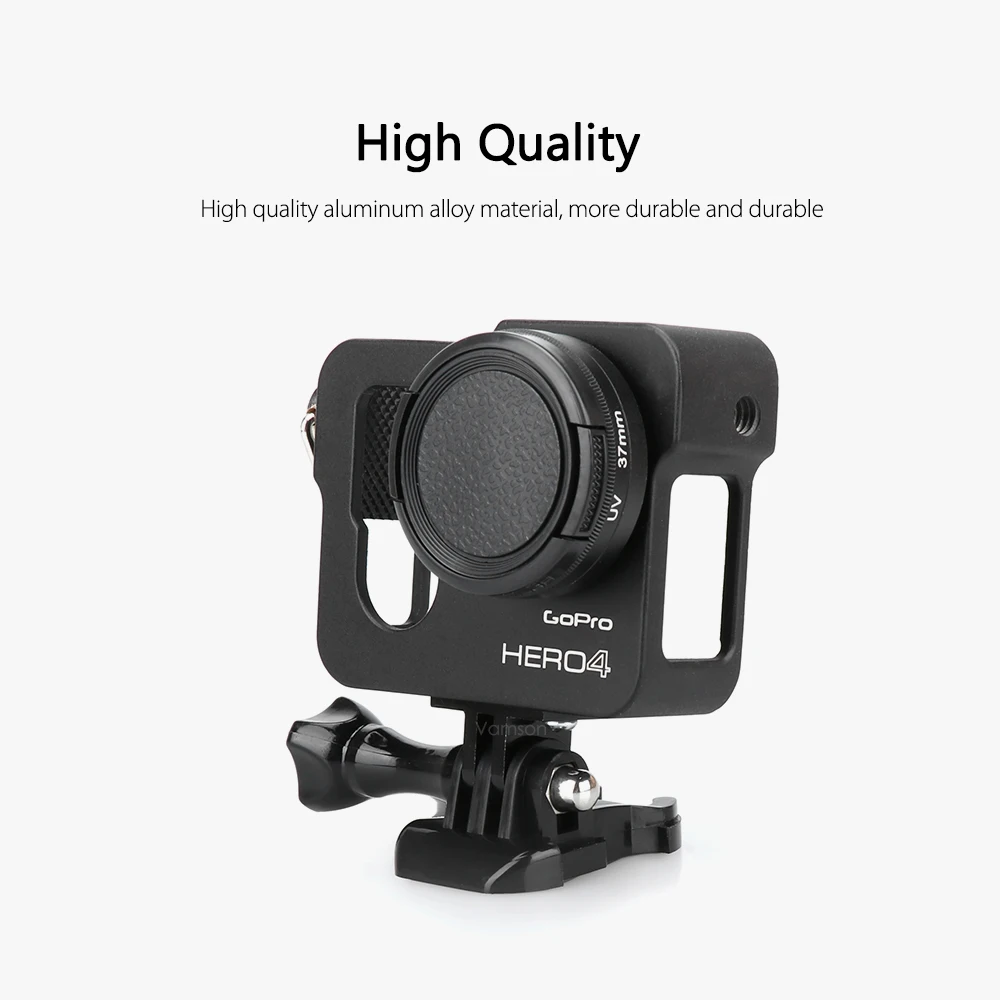 Защитный чехол Vamson для Gopro Алюминиевый металлический корпус рамка с ЧПУ + крышка