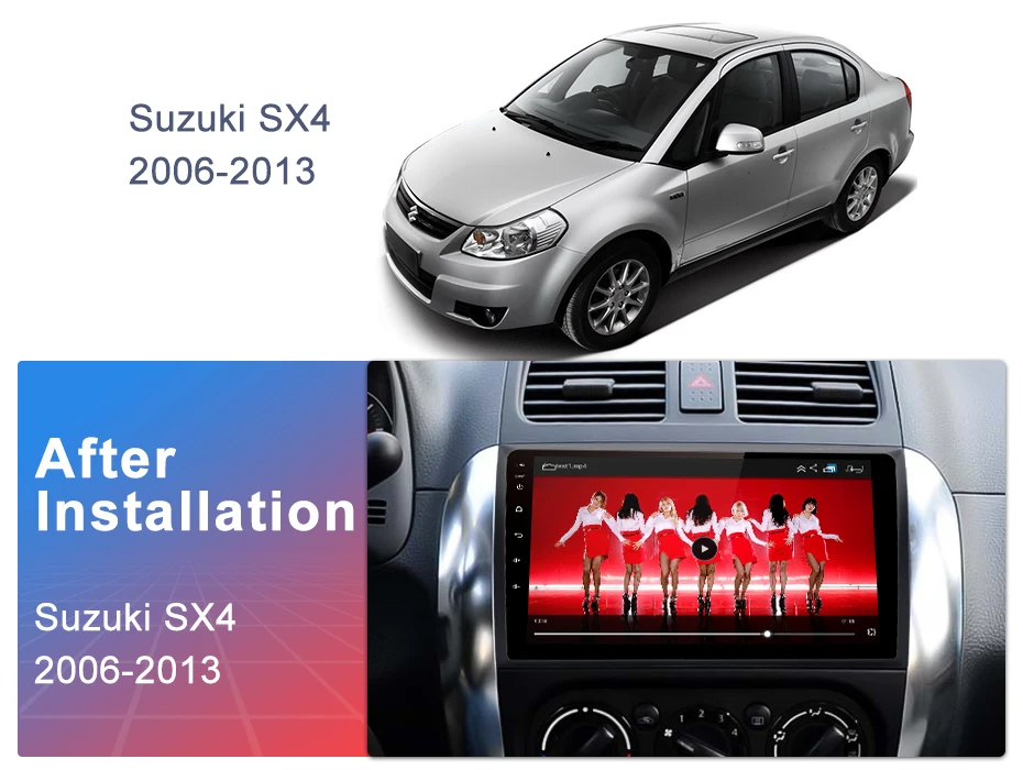 Junsun V1 2 ГБ+ 32 ГБ, Android 9,0 DSP автомобильный Радио Мультимедиа Видео плеер для Suzuki SX4 2006-2011 2012 2013 навигации gps 2 Дина DVD