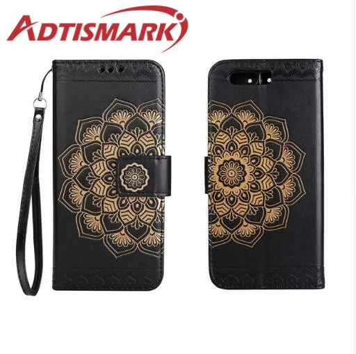 

Adtismark Flip Cover For HUAWEI P10 P10 Lite P10 Plus Case Wallet Luxury Leather Card Court Classical Flower For HUAWEI P10 Case