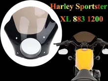 

Smoke Windshield Headlight Fairing Mask for Harley Sportster XL 883 1200 1986 up