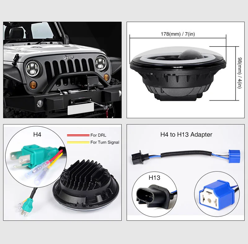 7 inch led headlight for jeep Wrangler (7)